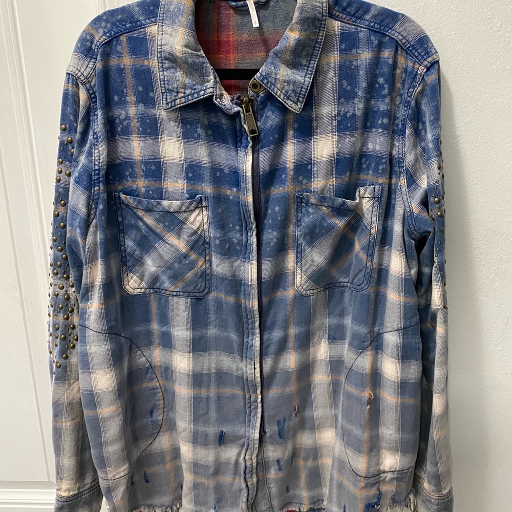 Free people oversized denim jacket